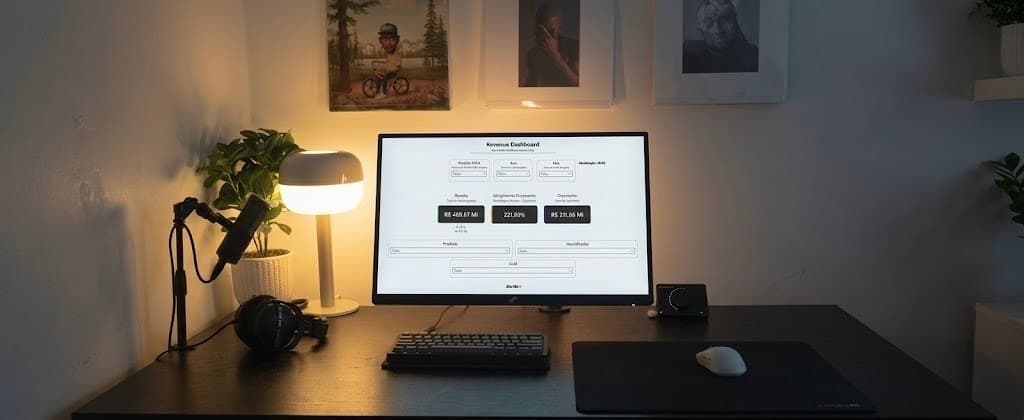 Dashboard de receita gerencial em Power BI
